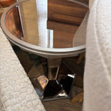 MIRRORED END TABLE