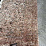 RUG VINTAGE AS IS PINK 8X11.2