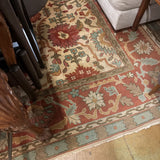 RUG RUST MINT TAN 9.2X13