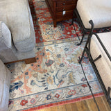 RUG TAN ORANGE GRAY 10X14