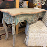 VINTAGE PAINTED ENTRY TABLE