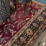 RUG RED BLACK 9.10X14.4
