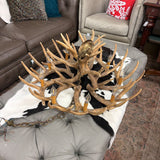 FAUX ANTLER CHANDELIER