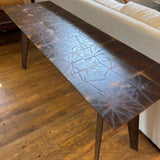 MOSAIC INLAY SOFA TABLE IRON BASE