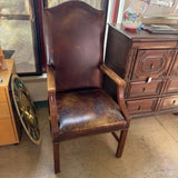 LEATHER ARMCHAIR AS IS