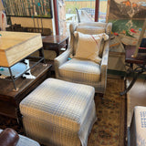 WING BACK CHAIR W OTTOMAN