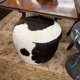 COW HIDE OTTOMAN