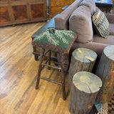 HICKORY PINECONE HOOK BARSTOOLS PAIR