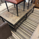 IRON BASE COFFEE TABLE
