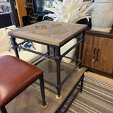 IRON BASE END TABLE