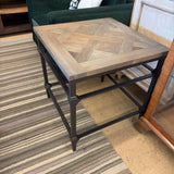 IRON BASE END TABLE
