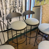 CHARLESTON FORGE BAR SWIVEL CHAIRS SET 3