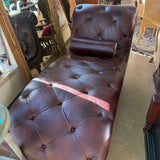 LEATHER CHAISE AS IS