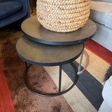 NESTING COFFEE TABLES PAIR