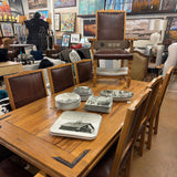 DINING TABLE W 8 CHAIRS
